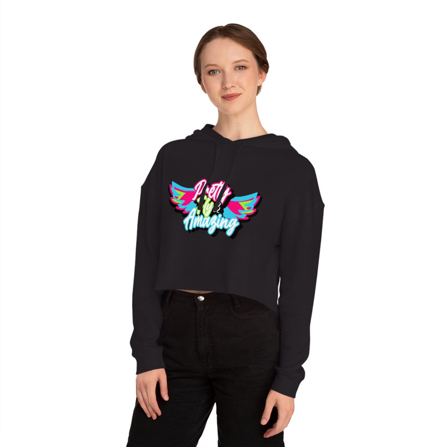 Women’s Cropped Fly Above Hooded Sweatshirt