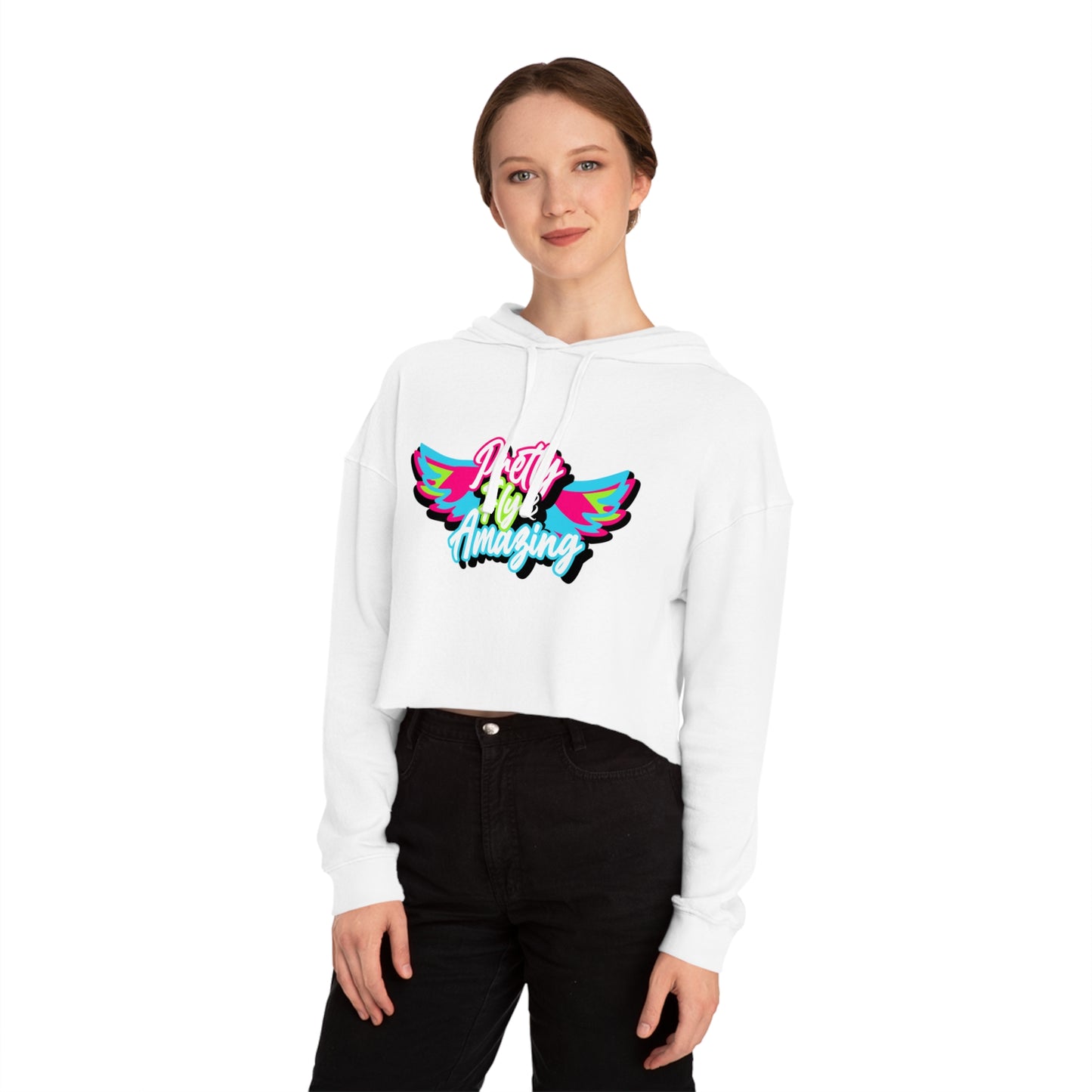 Women’s Cropped Fly Above Hooded Sweatshirt