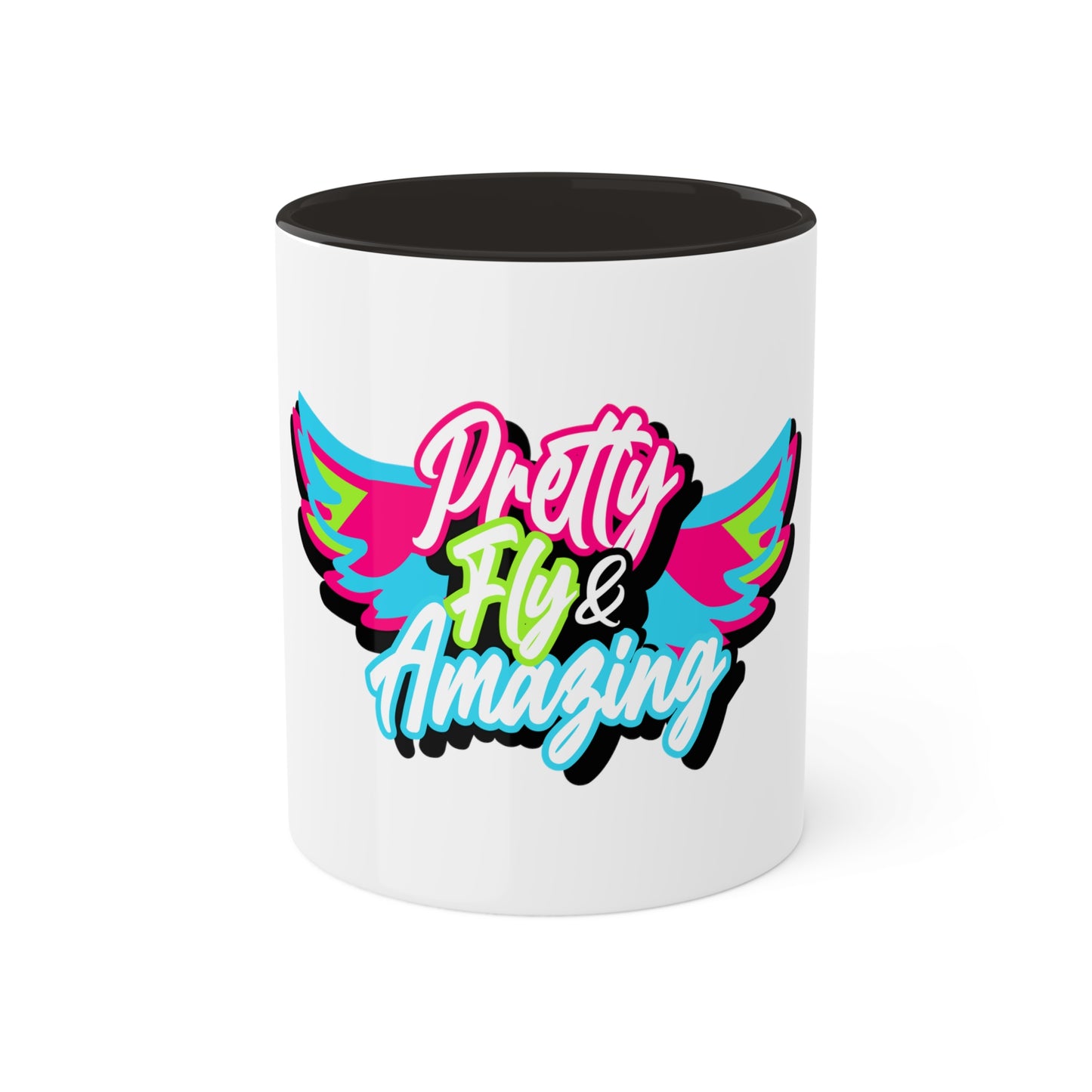 Pretty Fly Colorful Mugs, 11oz