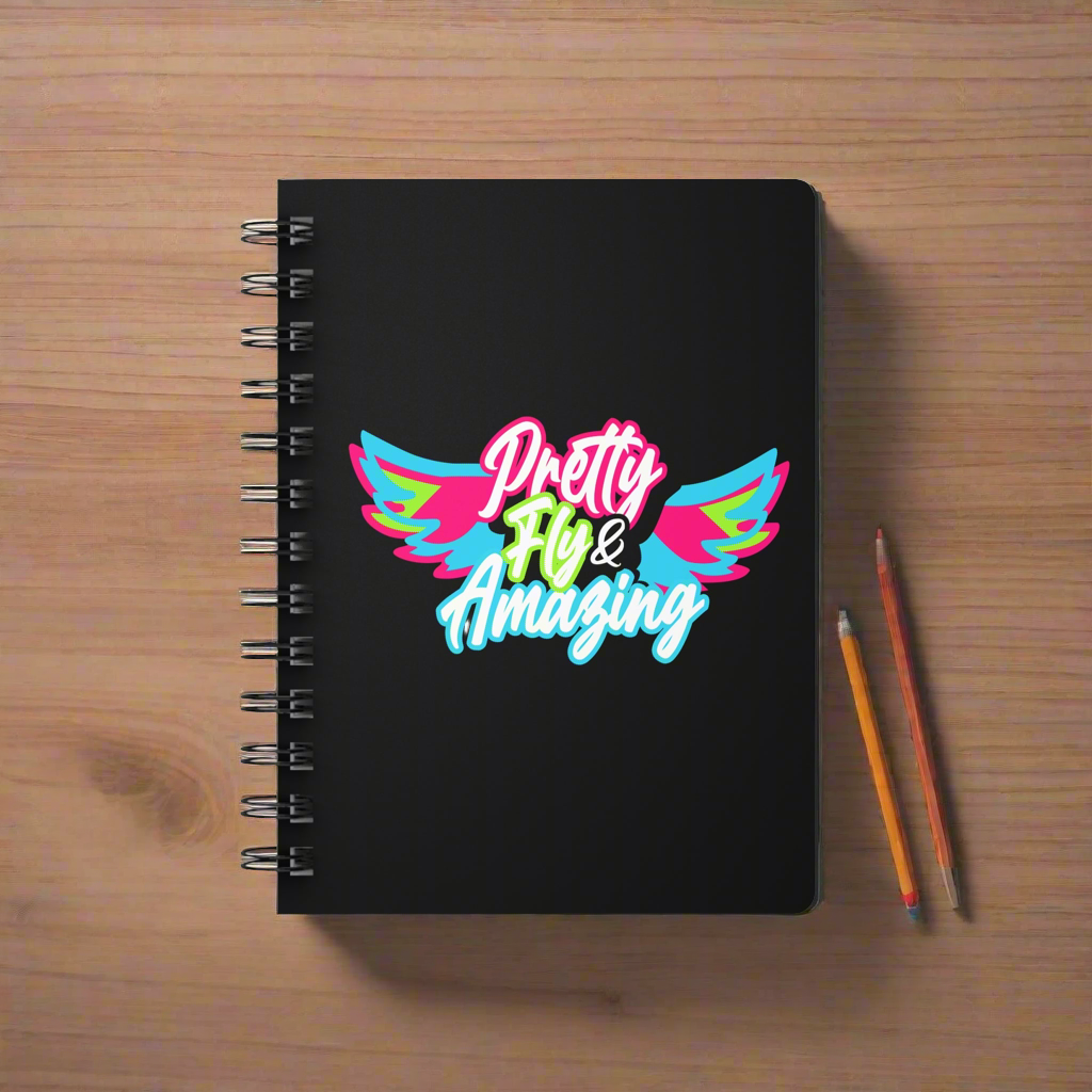 Pretty Fly & Amazing Spiral Bound Journal